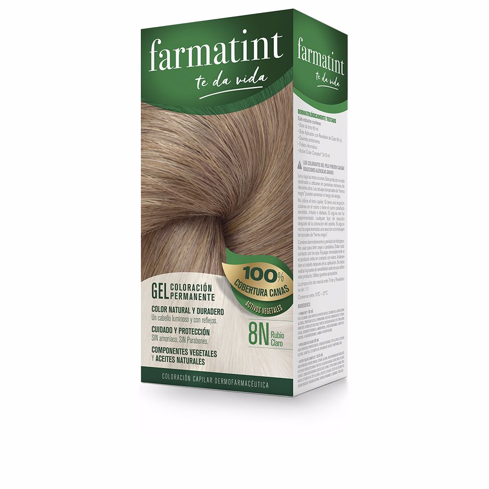 Farmatint FARMATINT GEL coloración permanente #8n-rubio claro 5 u