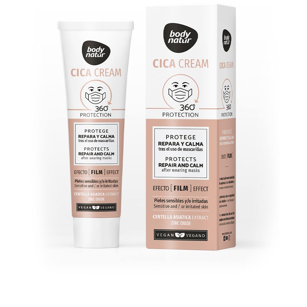 Body Natur CICA CREAM protege repara y calma tras el uso de mascarilla 40 ml