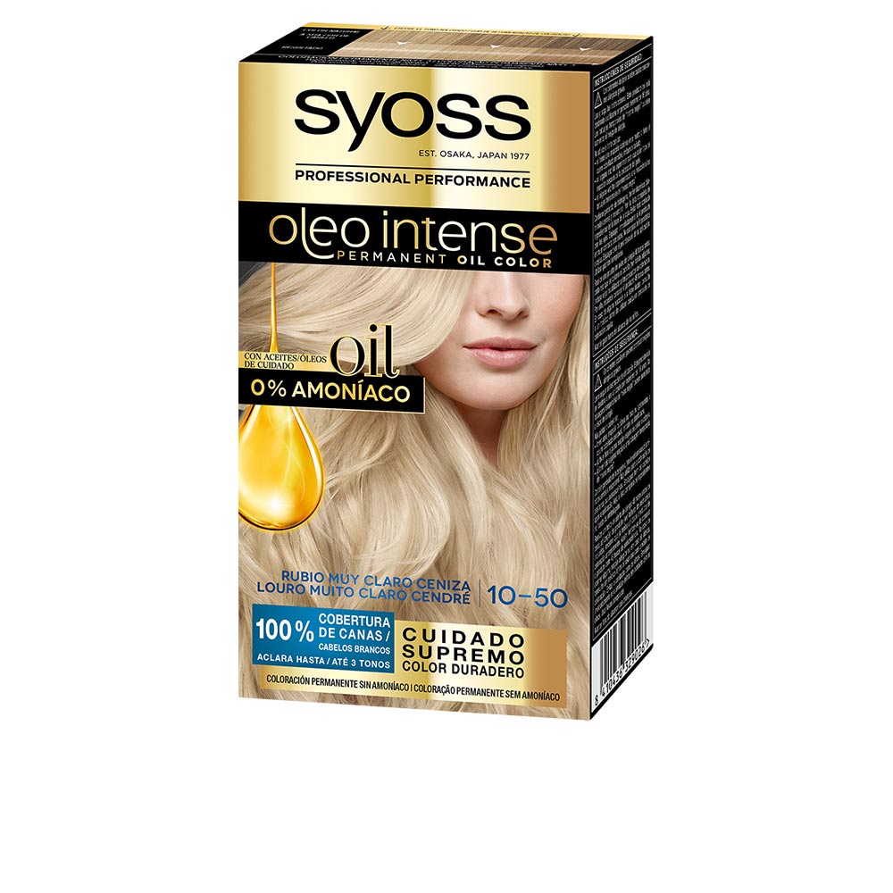 Syoss OLEO INTENSE ammonia-free hair color #10.50 - light ash blonde 5 pcs