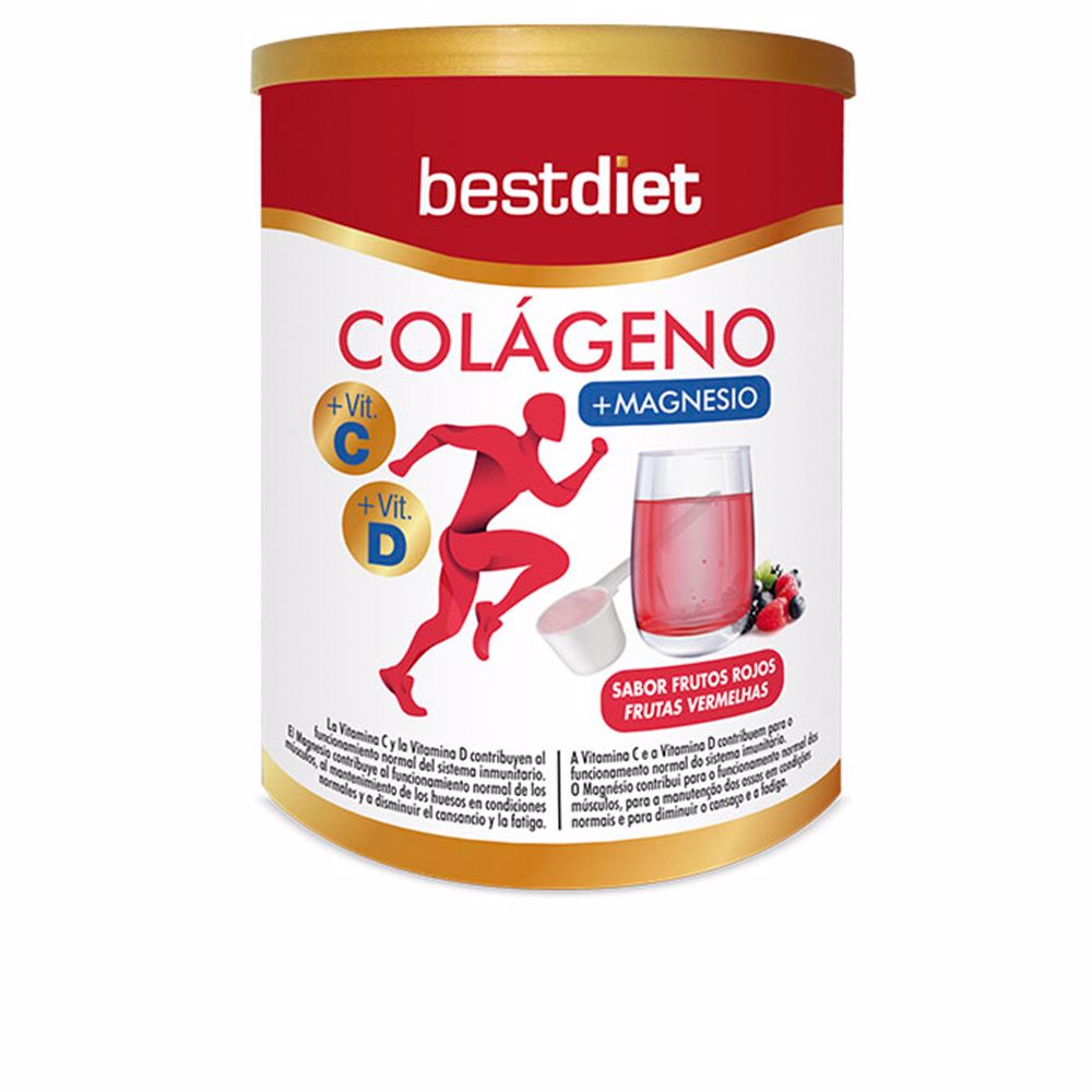 Best Diet COLÁGENO CON MAGNESIO EN POLVO sabor frutos rojos 250 gr