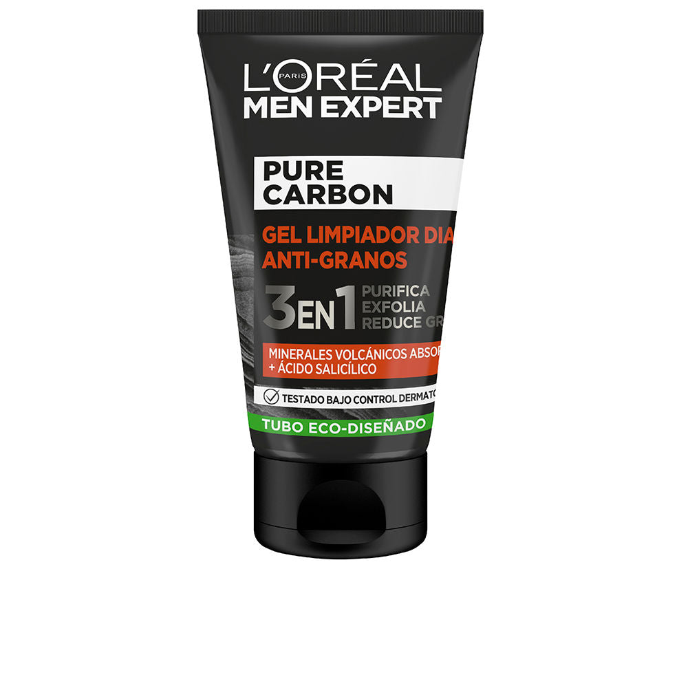 L'Oréal Paris MEN EXPERT pure charcoal gel limpiador antigranos 3 en 1 100 ml