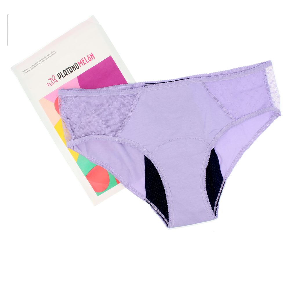 Platanomelón KIWITAS CLASSIC PLUMETI lilac menstrual panties #L 1 u