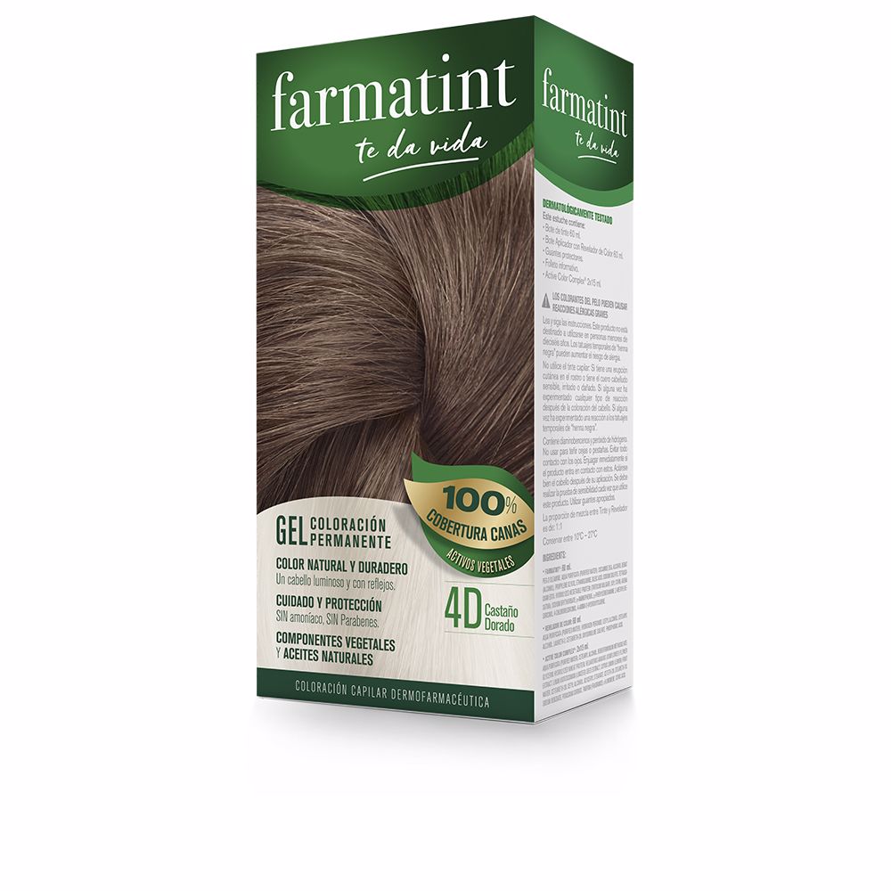 Farmatint FARMATINT GEL coloración permanente #4d-castaño dorado 5 u