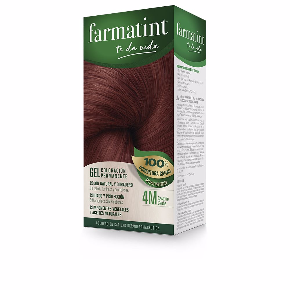 Farmatint FARMATINT GEL coloración permanente #4m-castaño caoba 5 u