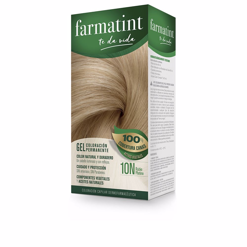 Farmatint FARMATINT GEL coloración permanente #10n-rubio platino 5 u