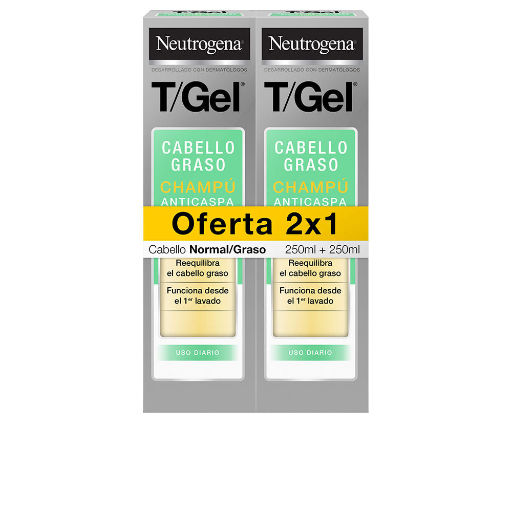 Neutrogena T/GEL NORMAL-OILY ANTI-DANDRUFF SHAMPOO PACK 2 x 250 ml