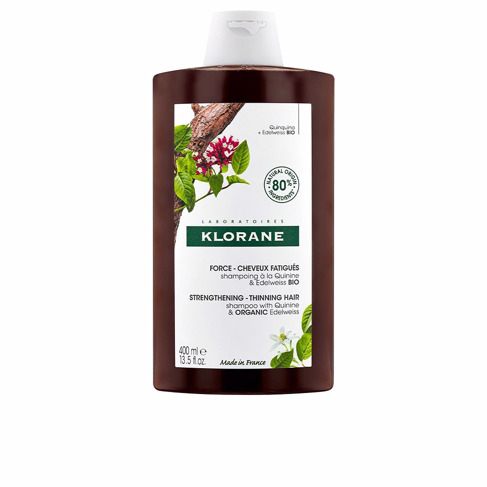 Klorane QUININE AND EDELWEISS BIO hair loss shampoo 400 ml