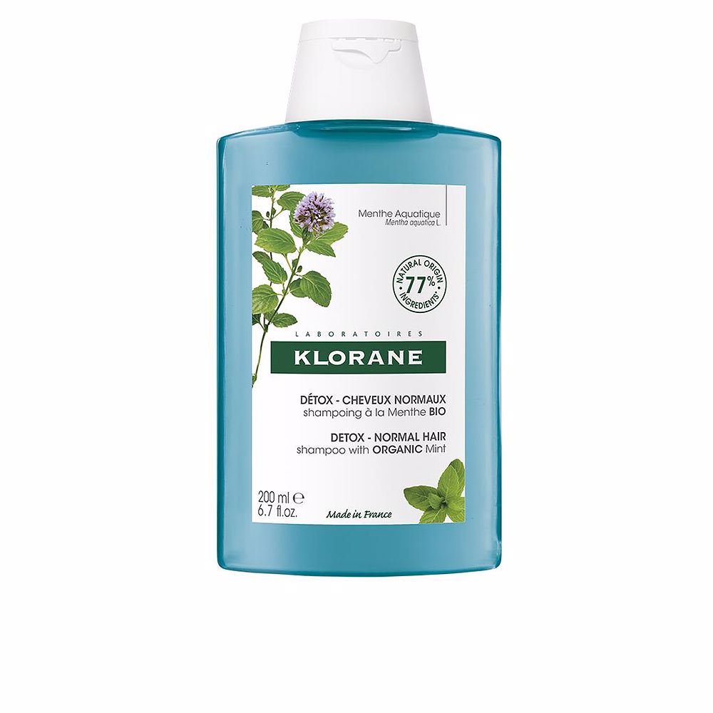 Klorane A LA MINT BIO detox shampoo for normal hair 200 ml