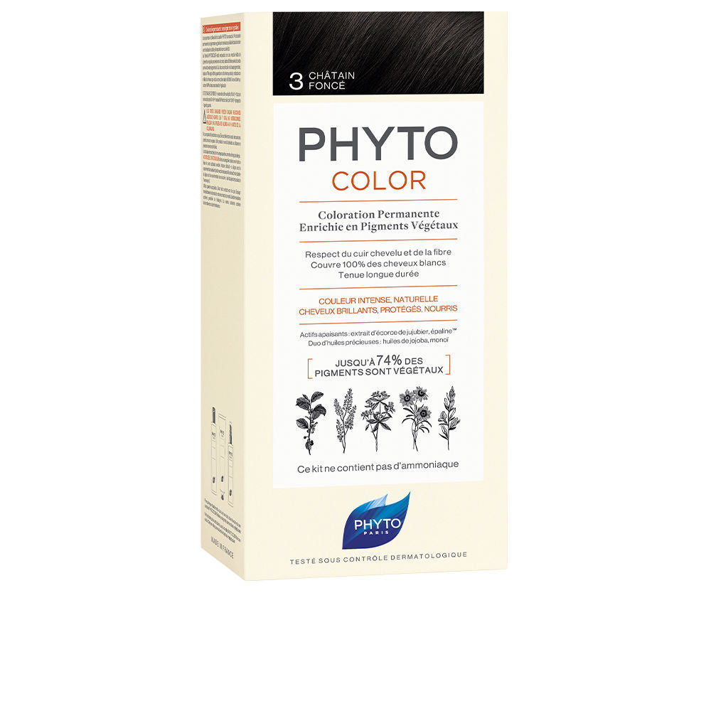 Phyto PHYTOCOLOR #3-castaño oscuro 4 u