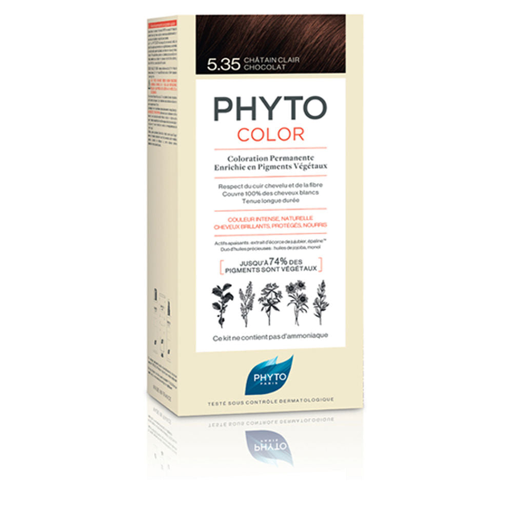 Phyto PHYTOCOLOR #5.35-castaño claro chocolate 4 u