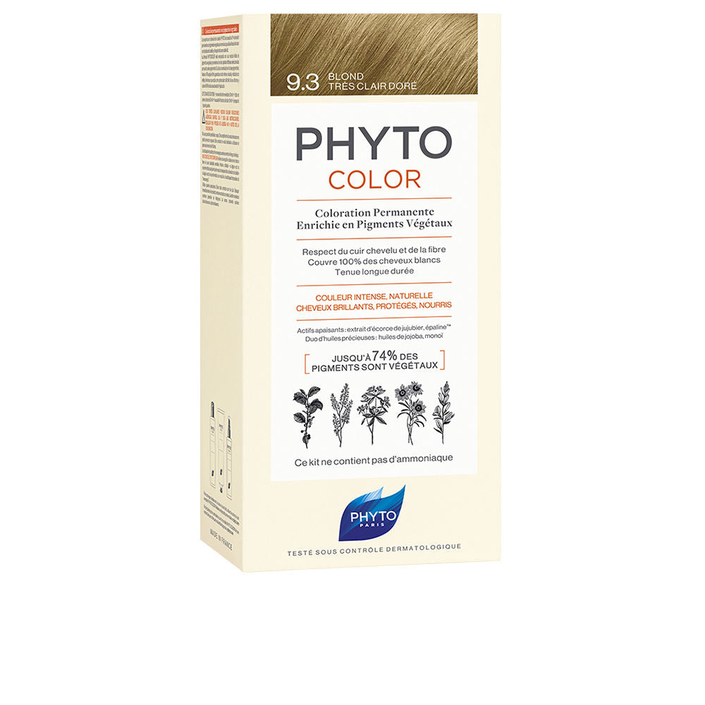 Phyto PHYTOCOLOR #9.3-rubio dorado muy claro 4 u