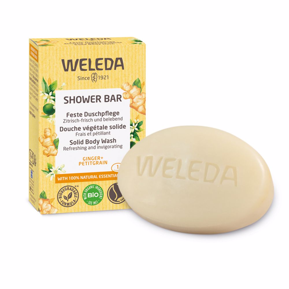 Weleda SHOWER BAR jabón de ducha sólido energizante 75 gr