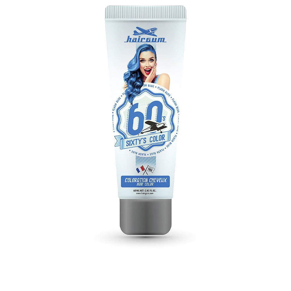 Hairgum SIXTY'S COLOR hair color #flash blue