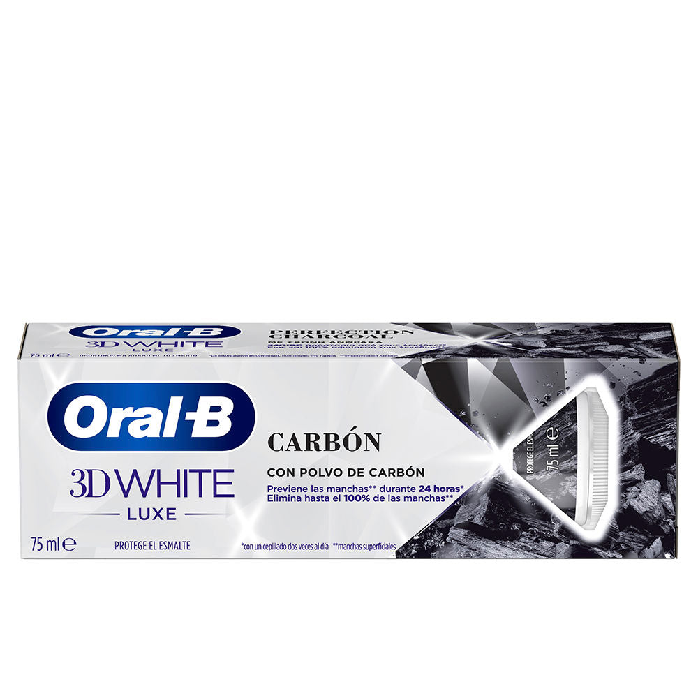 Oral-b 3D WHITE LUXE pasta dentífrica carbón 75 ml