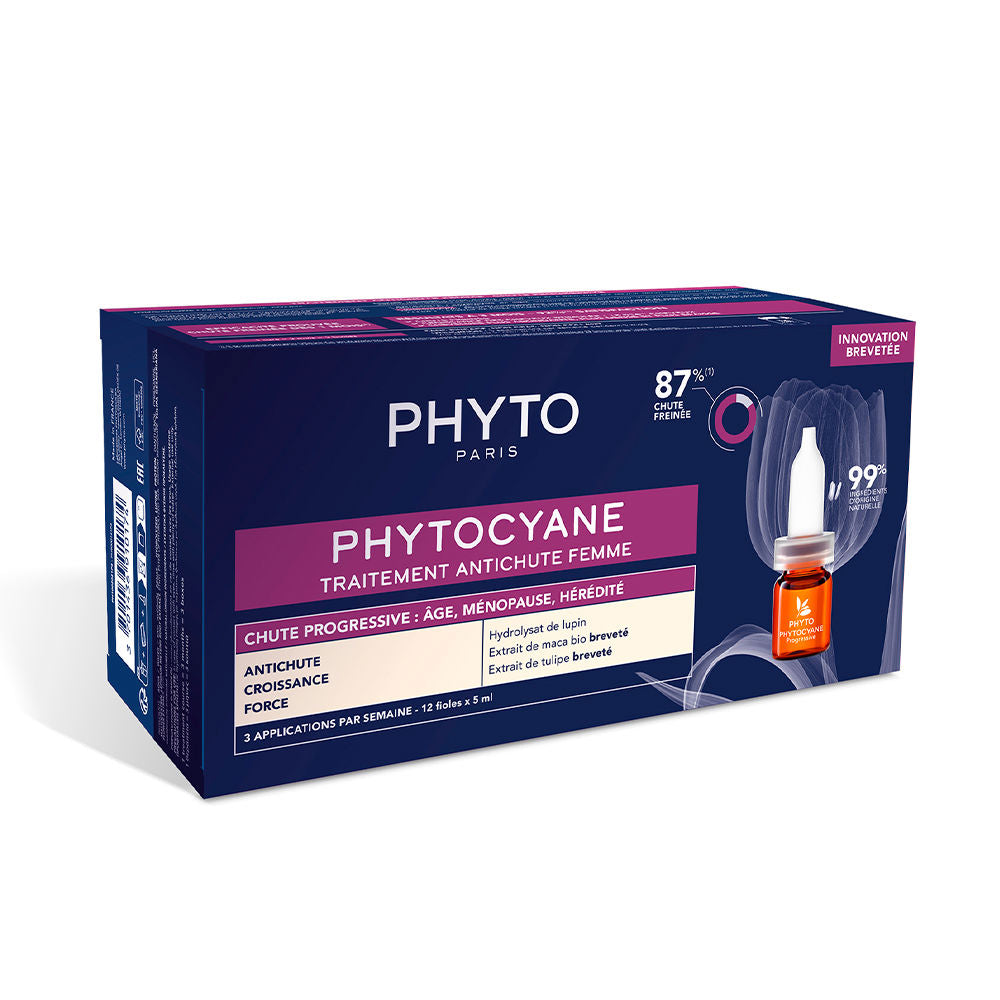 Phyto PHYTOCYANE tratamiento anticaída progresiva mujer 12 x 5 ml