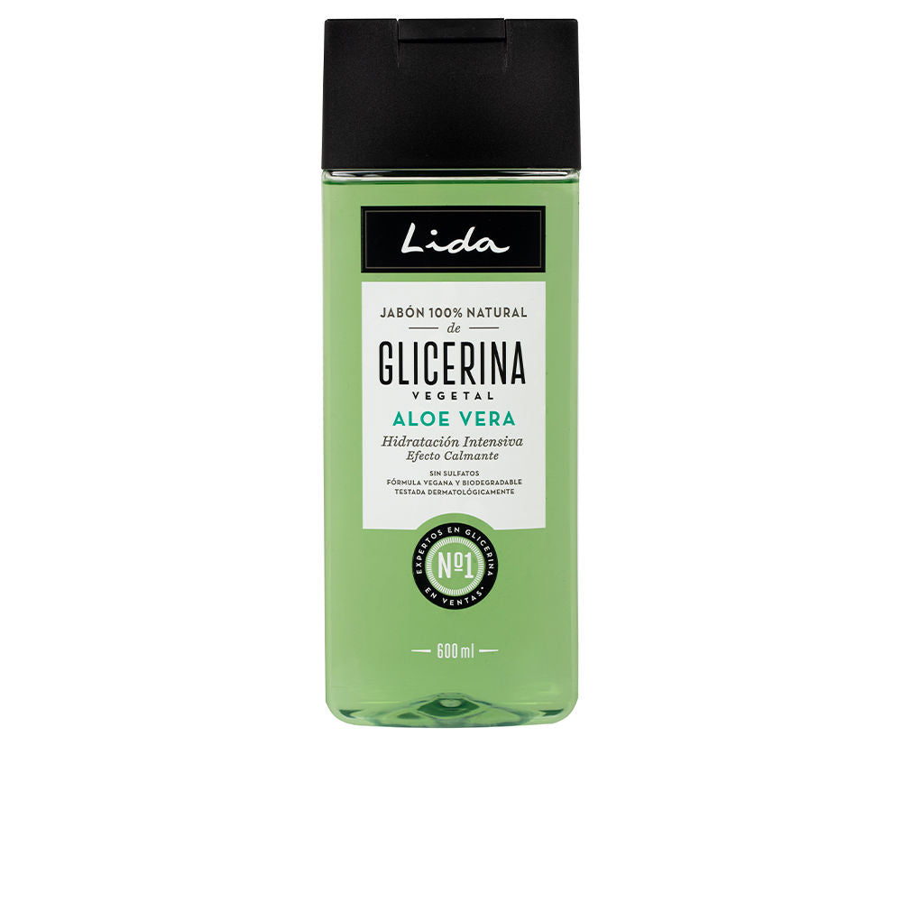 Lida JABÓN 100% NATURAL glicerina y aloe vera 600 ml