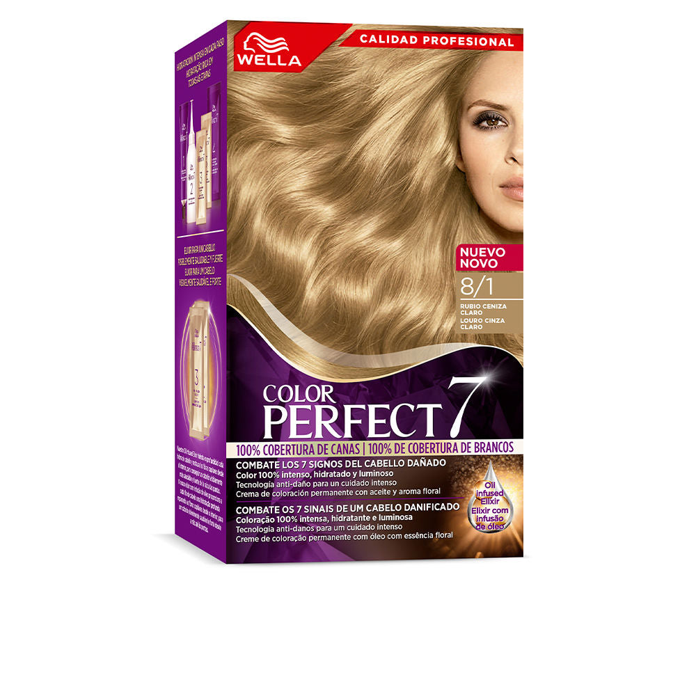 Wella Color Perfect 7 WELLA COLOR PERFECT 7 100% gray coverage #8/1-light ash blonde 6 u