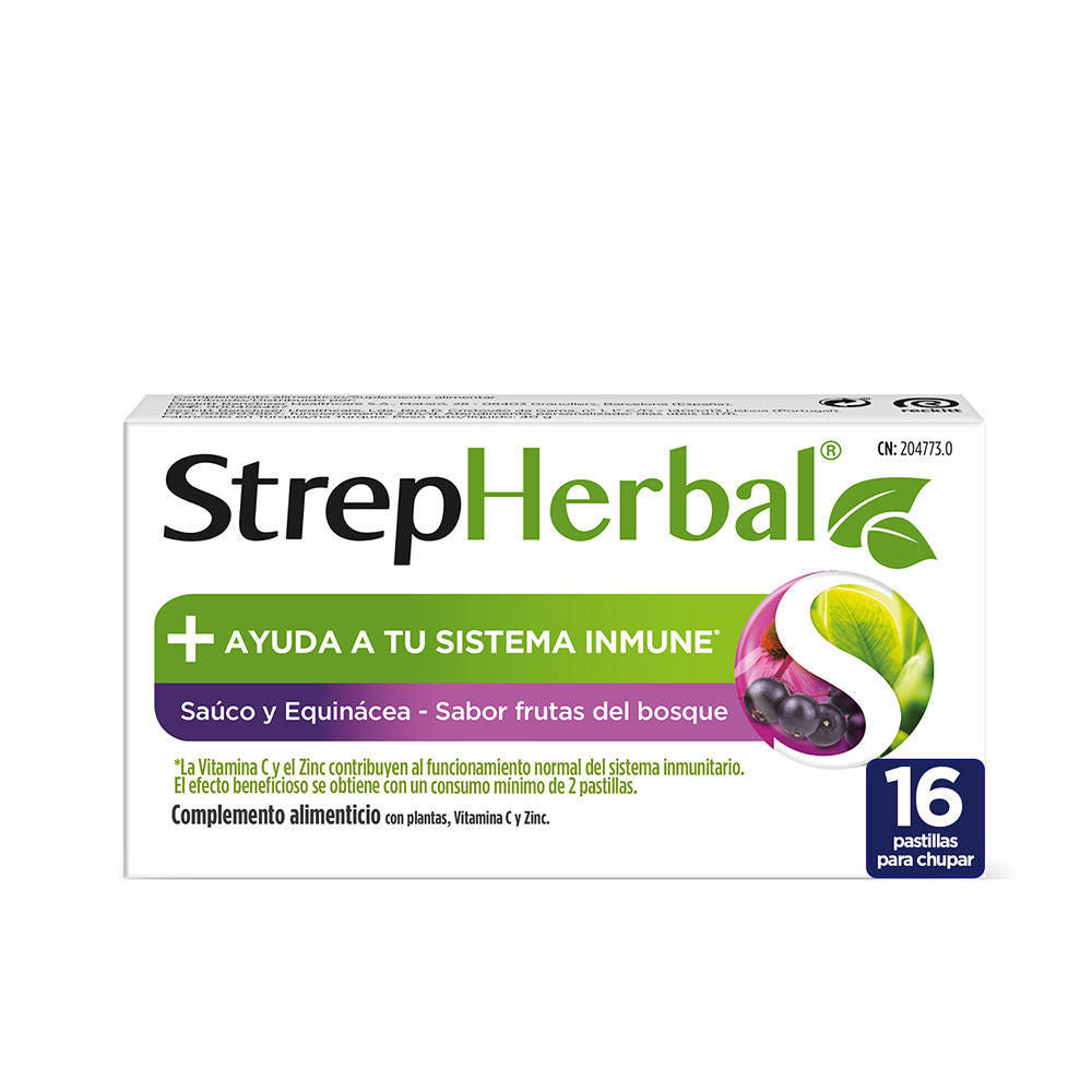 Strepsils STREPHERBAL elderberry & echinacea 16 u