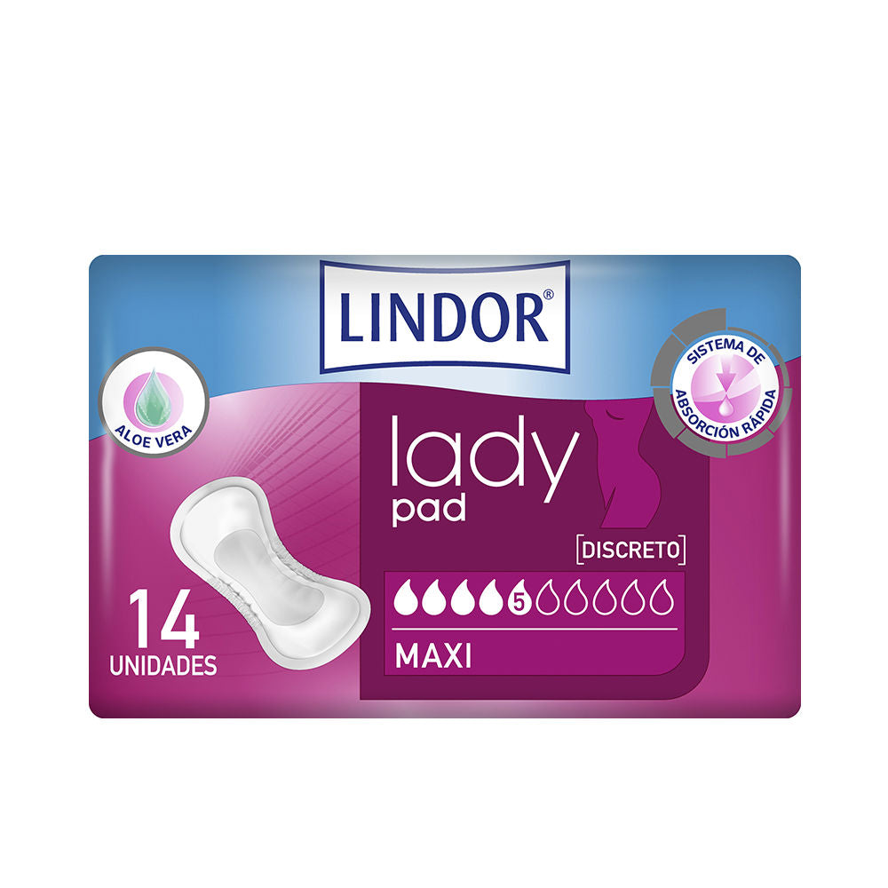 Lindor LADY PAD maxi 5 drops 14 u