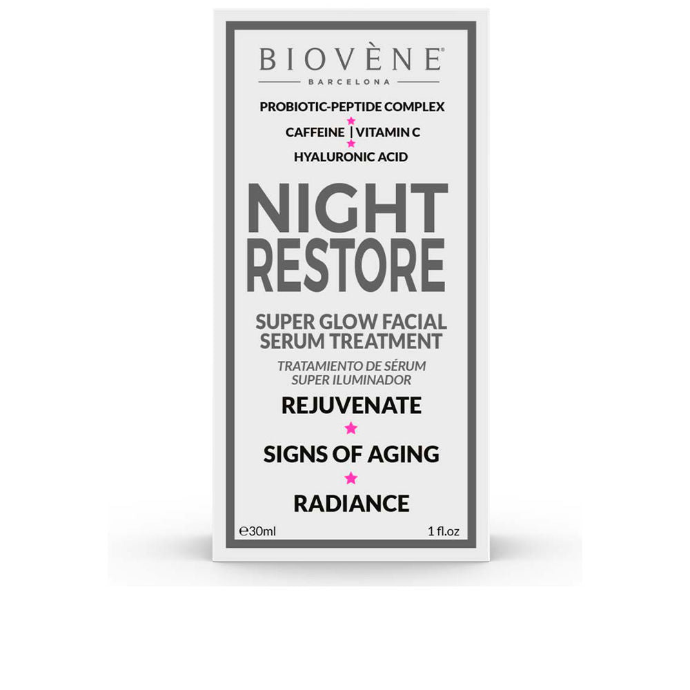 Biovène NIGHT RESTORE super glow facial serum treatment 30 ml