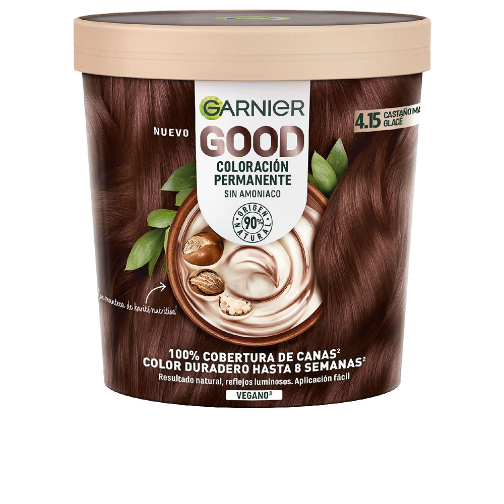 Garnier GOOD coloración permanente #4.15 castaño glacé 217 ml