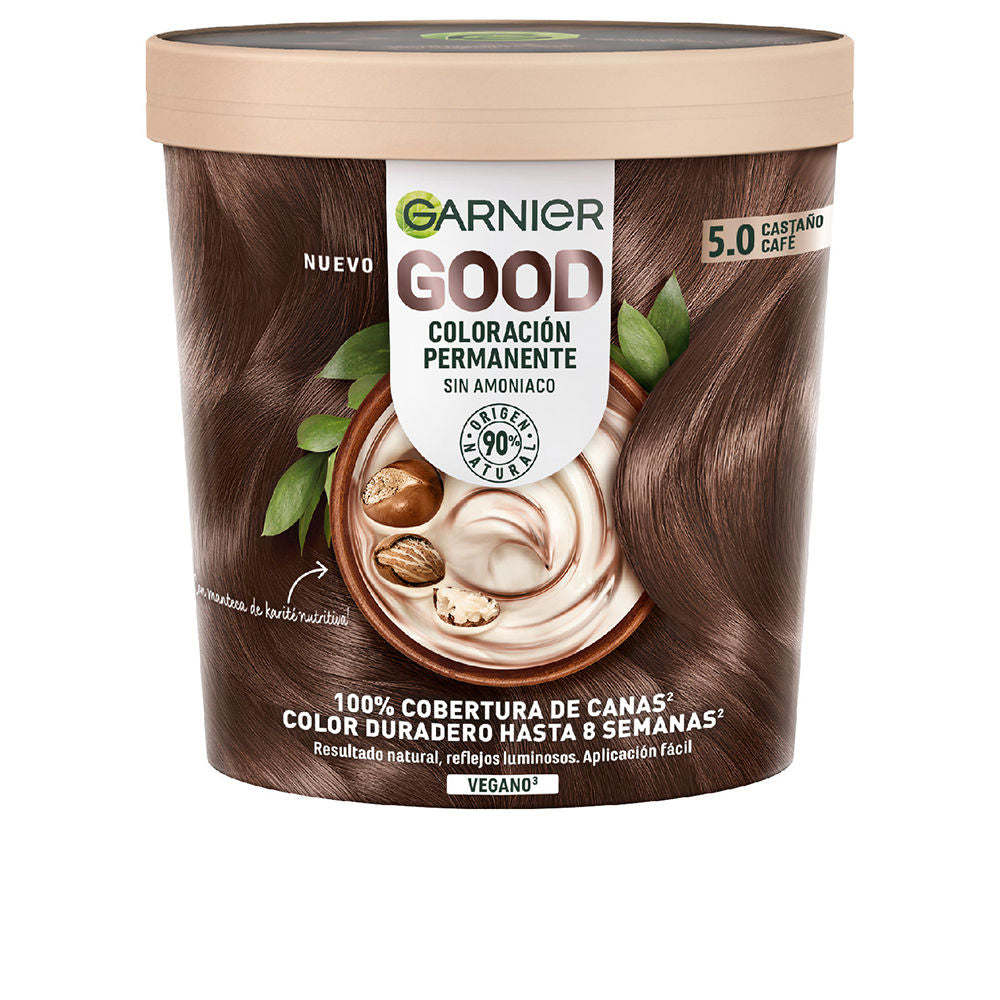 Garnier GOOD coloración permanente #5.0 castaño café 217 ml