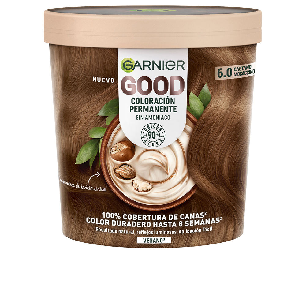 Garnier GOOD coloración permanente #6.0 castaño mocaccino 217 ml