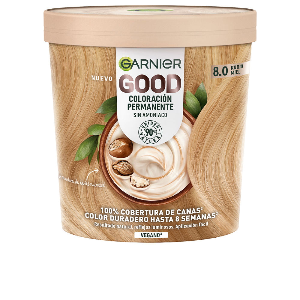 Garnier GOOD coloración permanente #8.0 rubio miel 217 ml