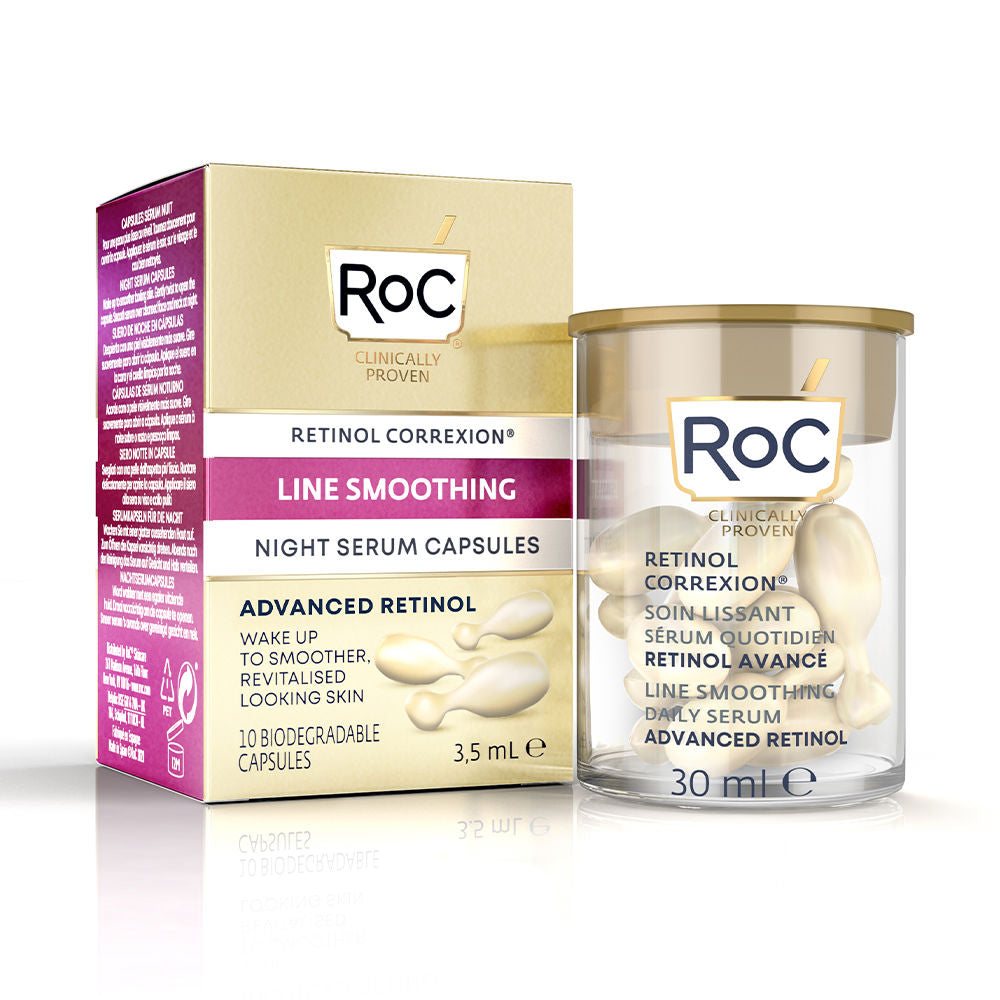 Roc LINE SMOOTHING night serum capsules 10 u