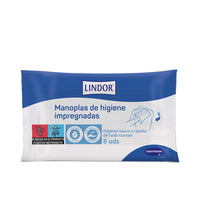 Hartmann LINDOR impregnated hygiene mitts 8 u