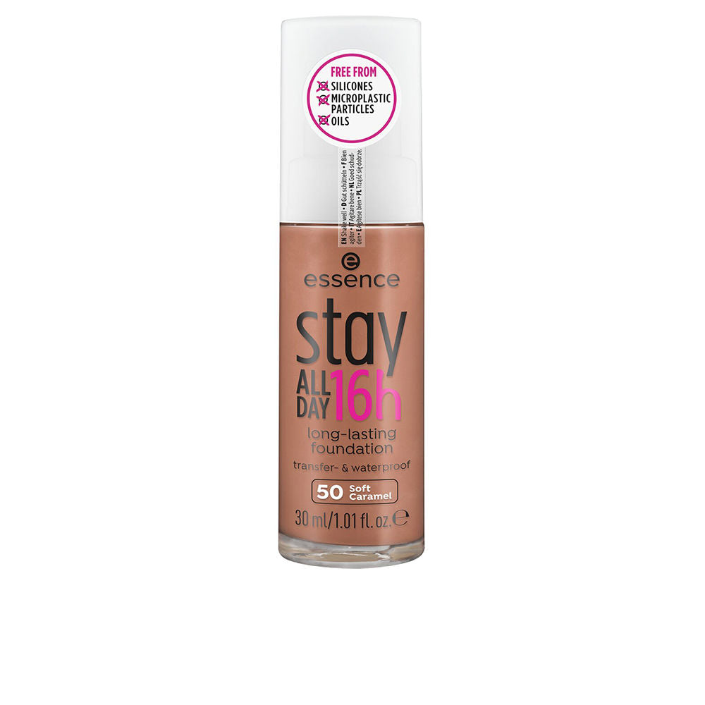 Essence STAY ALL DAY 16H base de maquillaje de larga duración #50-soft caramel 30 ml