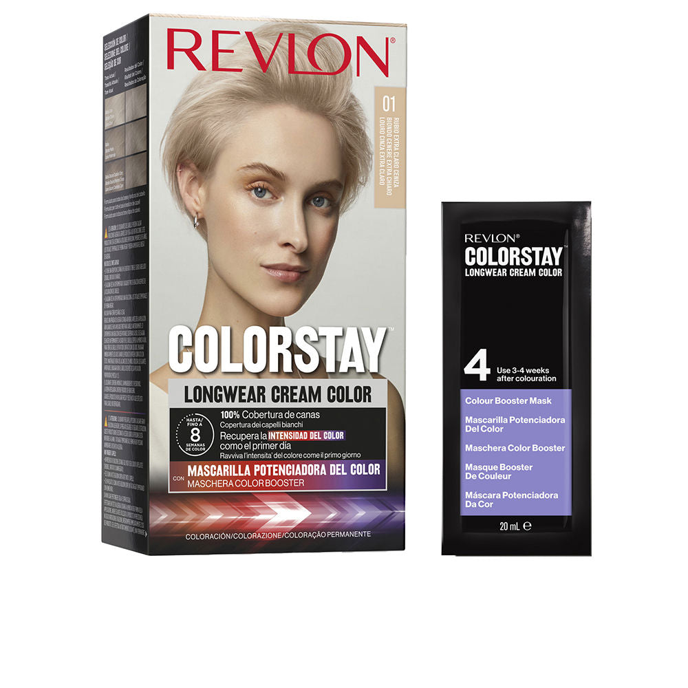 Revlon Mass Market COLORSTAY permanent färg #001-asht 4 u