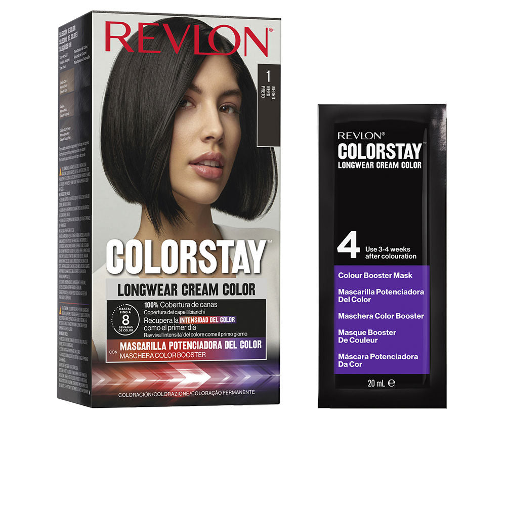 Revlon Mass Market COLORSTAY permanent färgämne #1-black 4 u