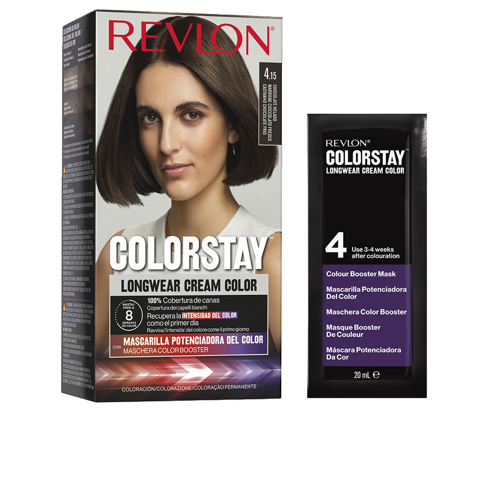 Revlon Mass Market COLORSTAY permanent färgämne #4.15-frosted chocolate 4 u