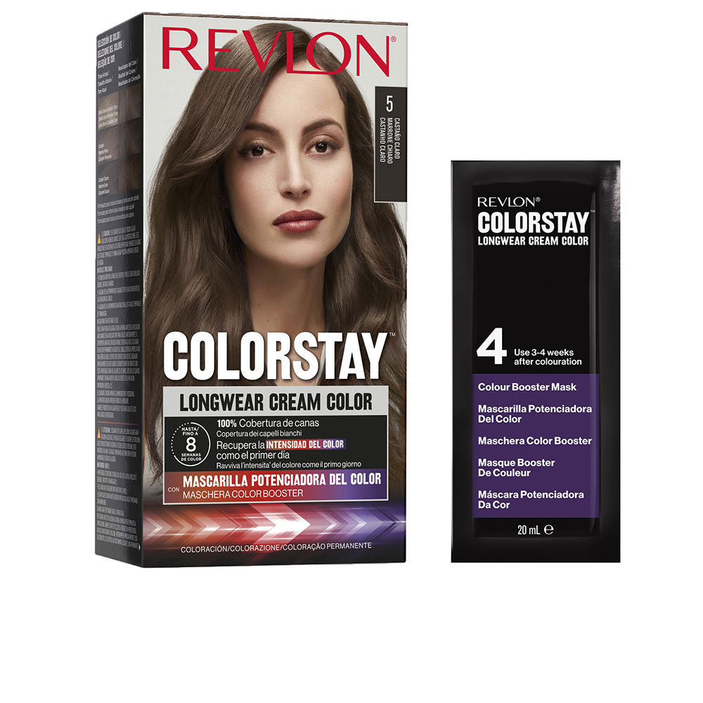 Revlon Mass Market COLORSTAY permanent färgämne #5-ljusbrun 4 u