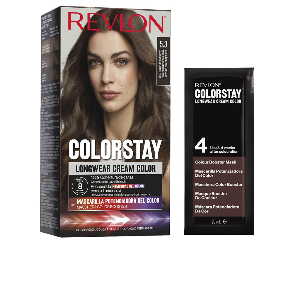 Revlon Mass Market COLORSTAY permanent färg #5.3-ljust gyllene brunt 4 u