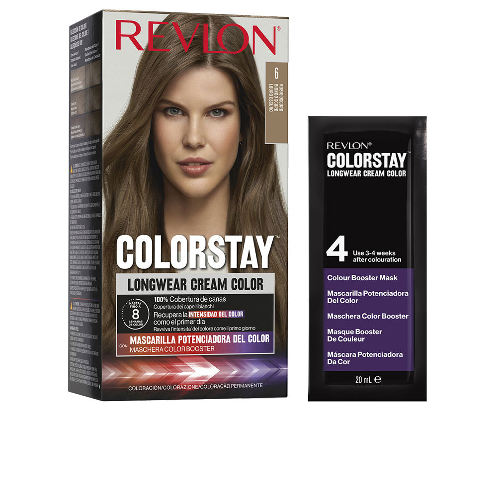 Revlon Mass Market COLORSTAY permanent färg #6-mörkblond 4 u