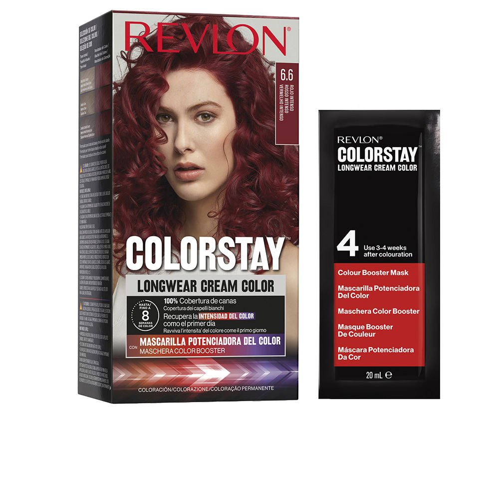 Revlon Mass Market COLORSTAY permanent färg #6.6-intense red 4 u