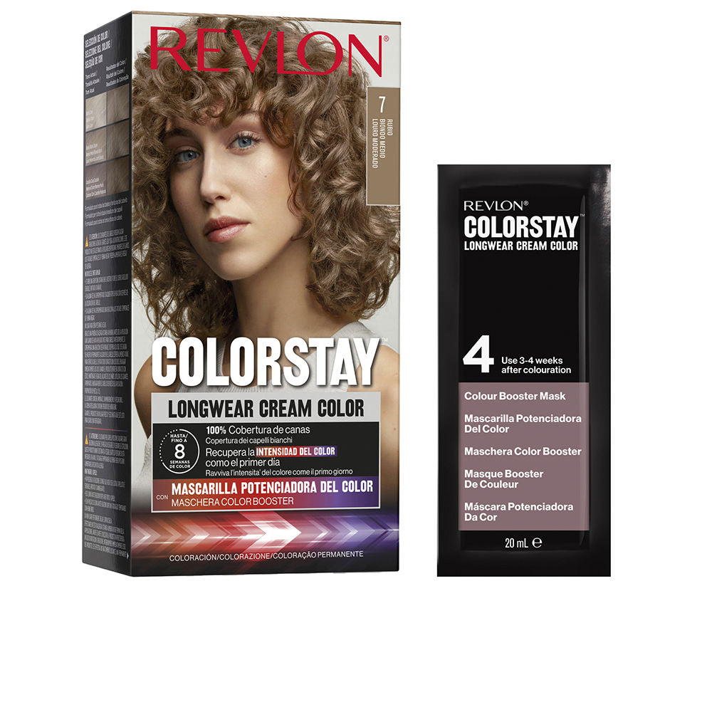 Revlon Mass Market COLORSTAY permanent färg #7-blonde 4 u