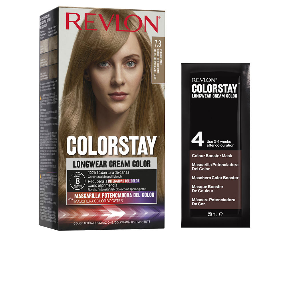 Revlon Mass Market COLORSTAY permanent färg #7.3-golden blonde 4 u