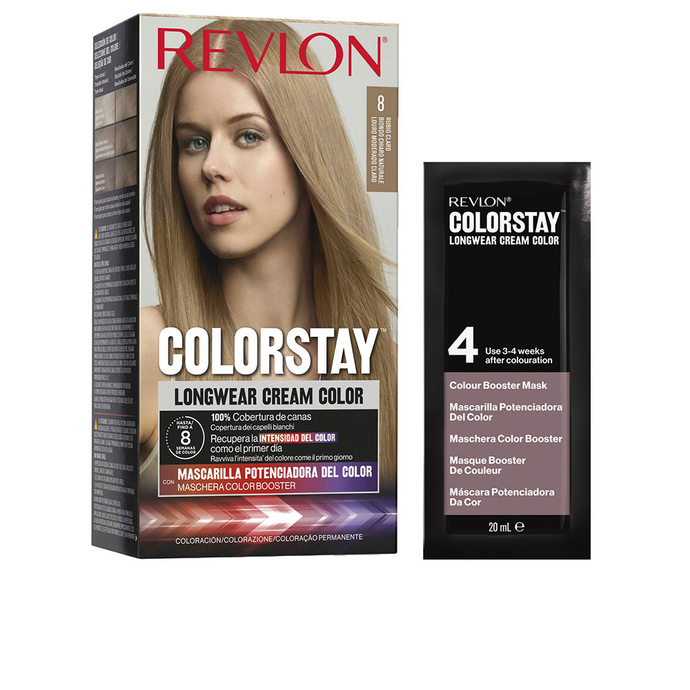 Revlon Mass Market COLORSTAY permanent hårfärg #8-ljusblond 4 u