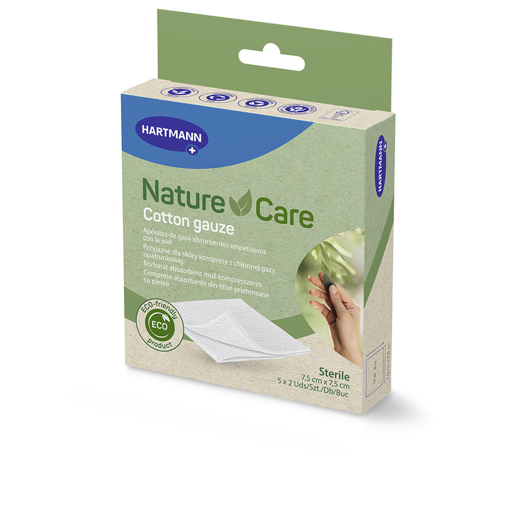 Hartmann NATURE&amp;CARE cotton gauze 7.5 x 7.5 cm