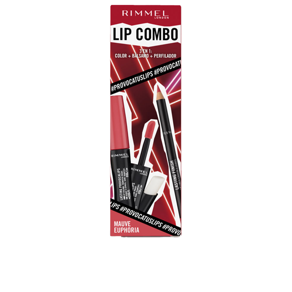 Rimmel London LIP COMBO PROVOCALIPS LOT #Mauve euphoria 2 u