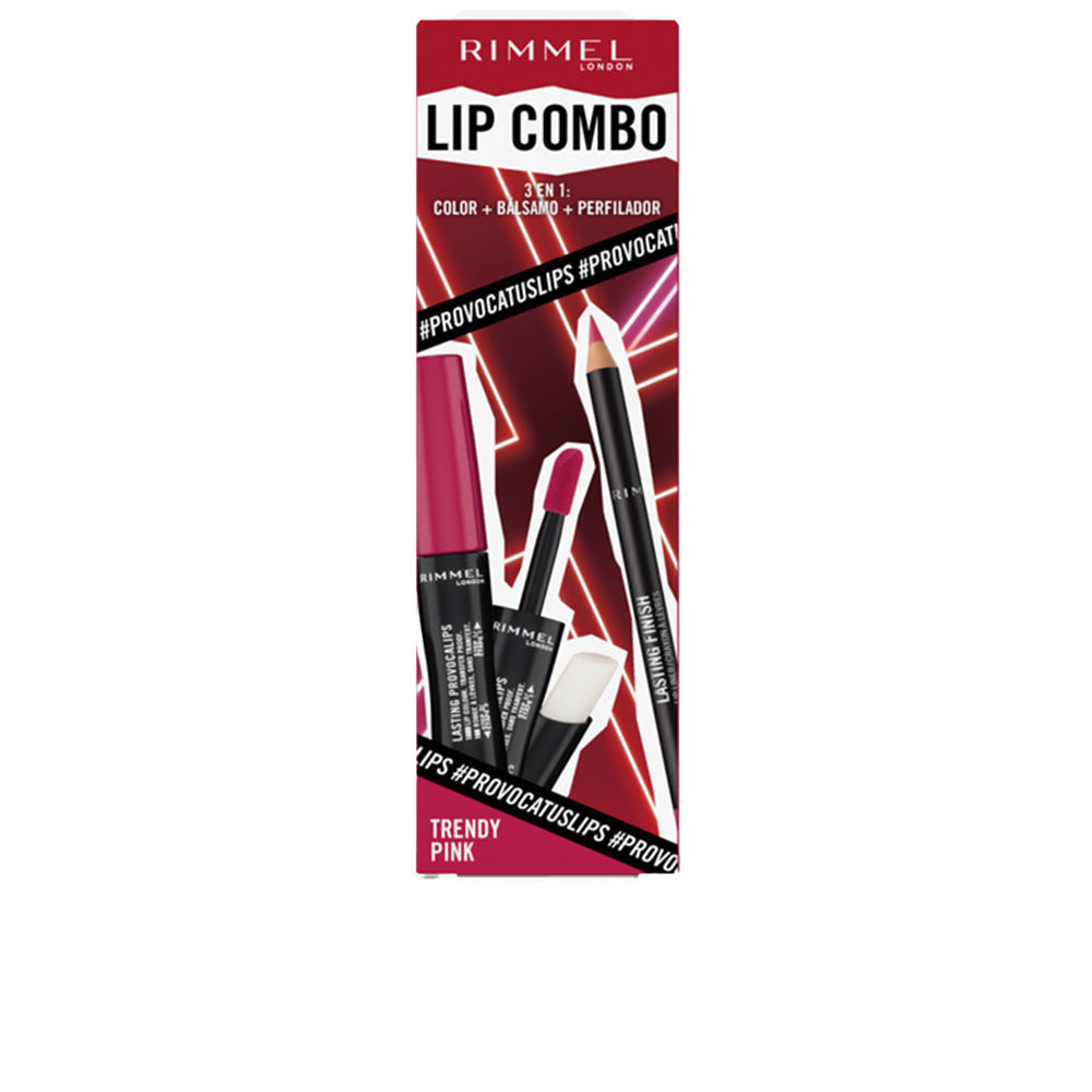 Rimmel London LIP COMBO PROVOCALIPS LOT #Trendy pink 2 u