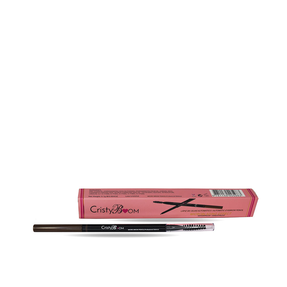 Cristyboom MICROBLANDING EFFECT waterproof eyebrow pencil #deep brown 0.1 gr