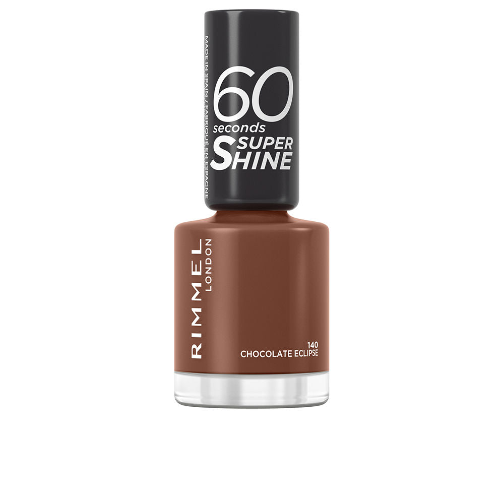 Rimmel London 60 SECONDS SUPER SHINE nail polish #140-chocolate eclipse 8 ml