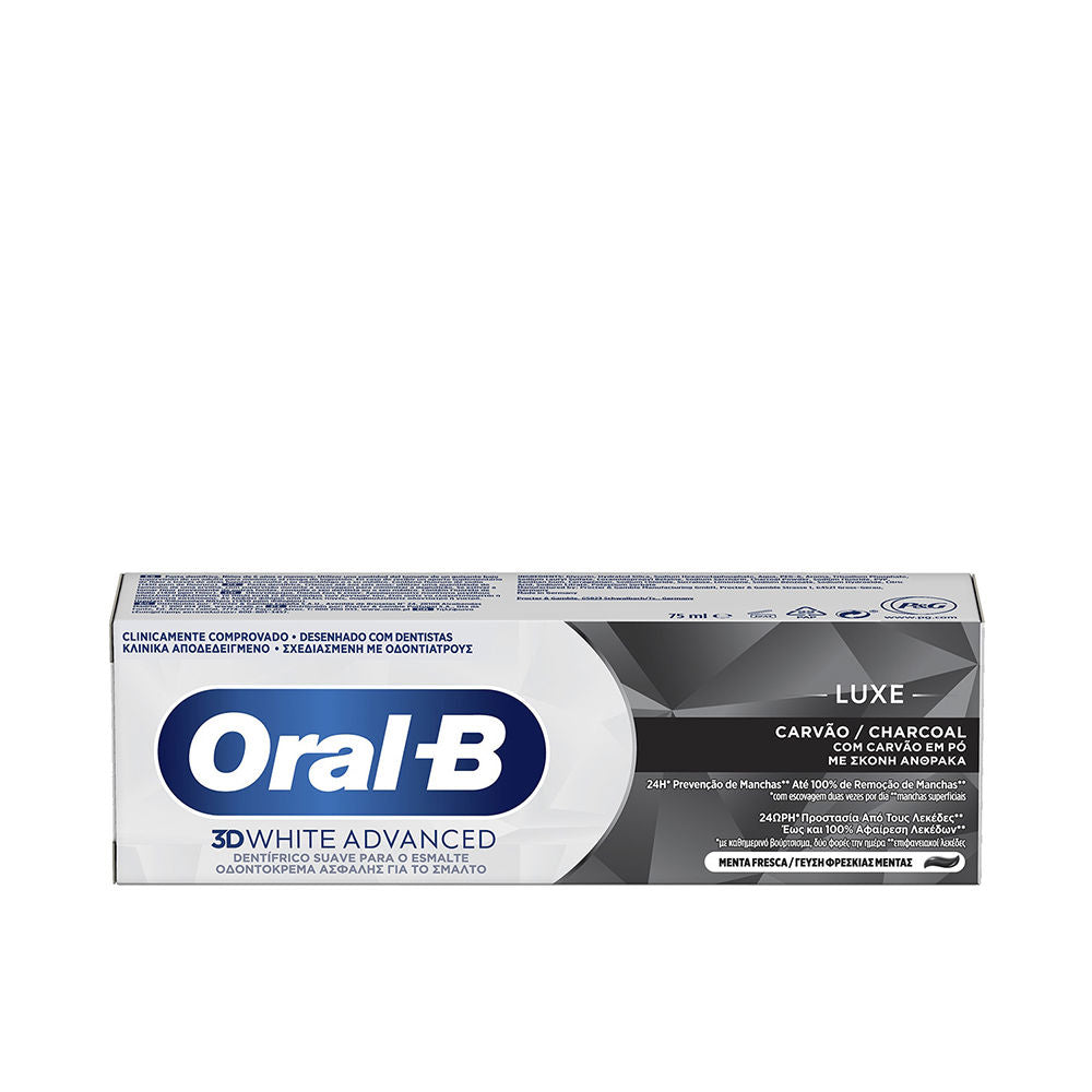 Oral-b 3D WHITE LUXE charcoal toothpaste 75 ml