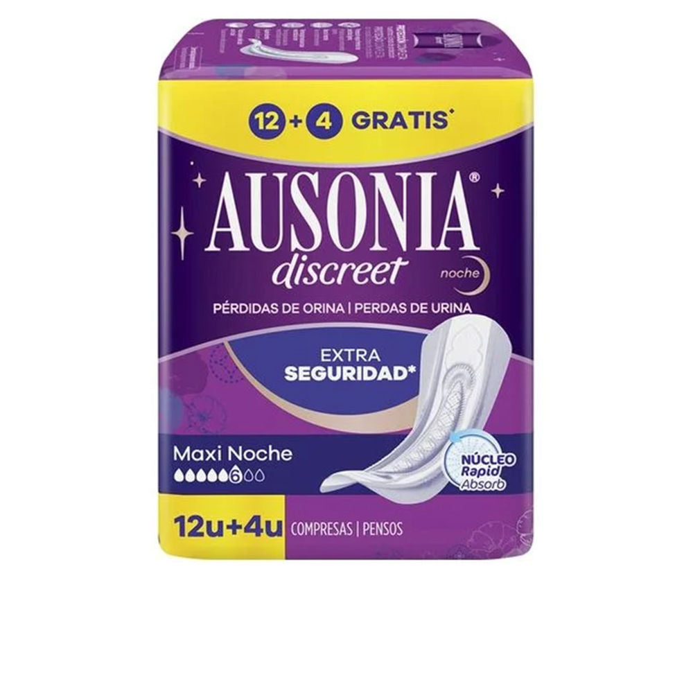 Ausonia DISCREET maxi night incontinence pads 16 u