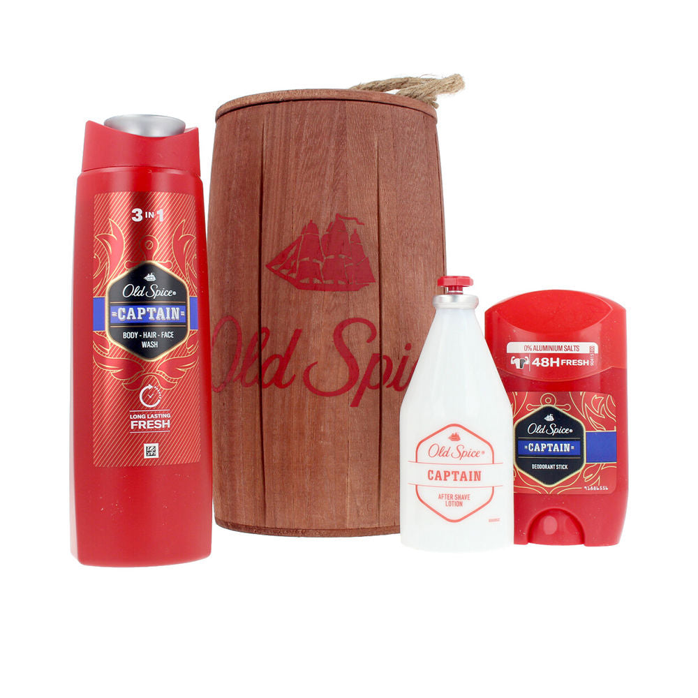 Old Spice CAPTAIN BARREL CASE 3 pcs