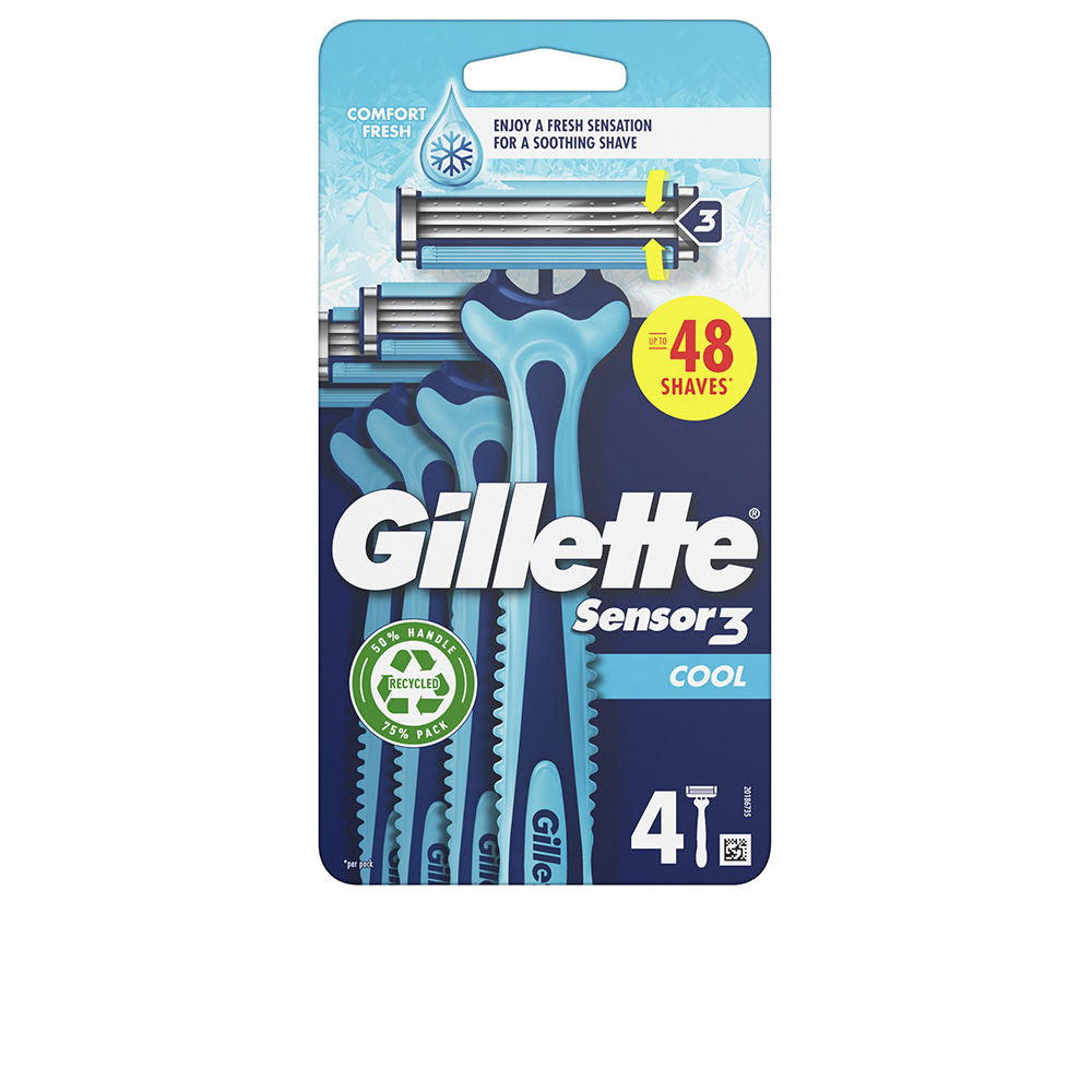 Gillette SENSOR3 COOL disposable razor blades 4 units